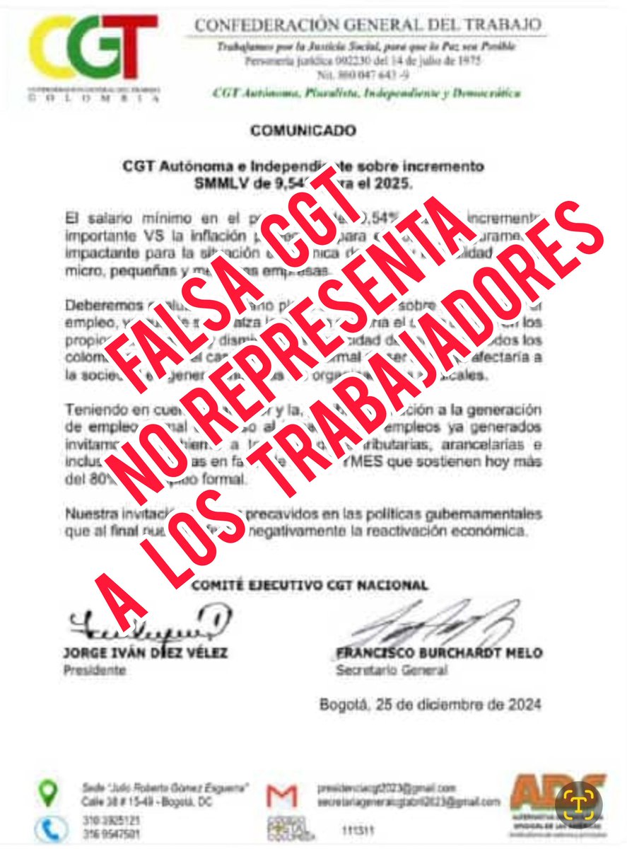 LUIS ALBERTO PINZÓN Lider Sindical tweet media
