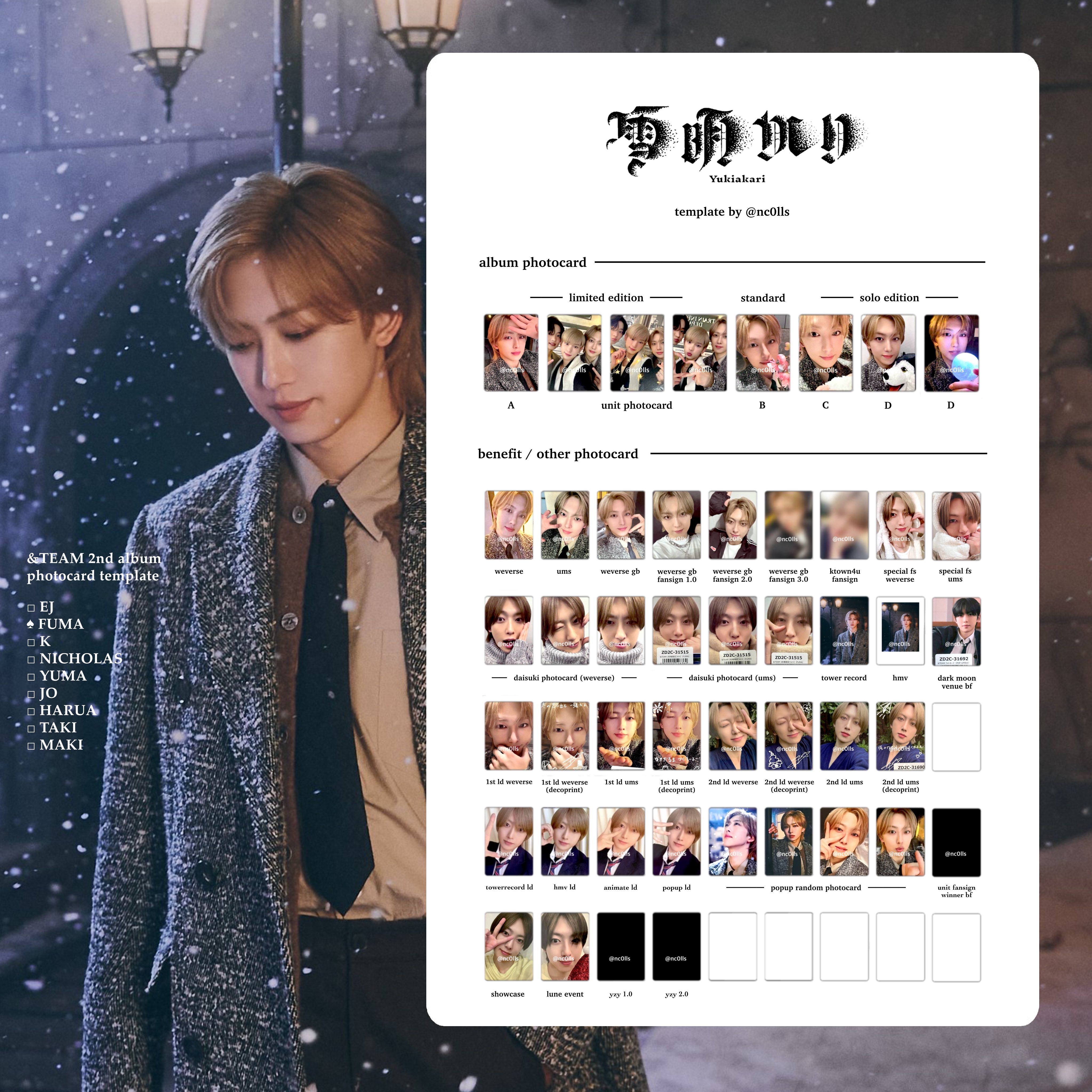 m в X: „&TEAM andTEAM 2nd Album 雪明かり yukiakari photocard m в X: „&TEAM andTEAM 2nd Album 雪明かり yukiakari photocard