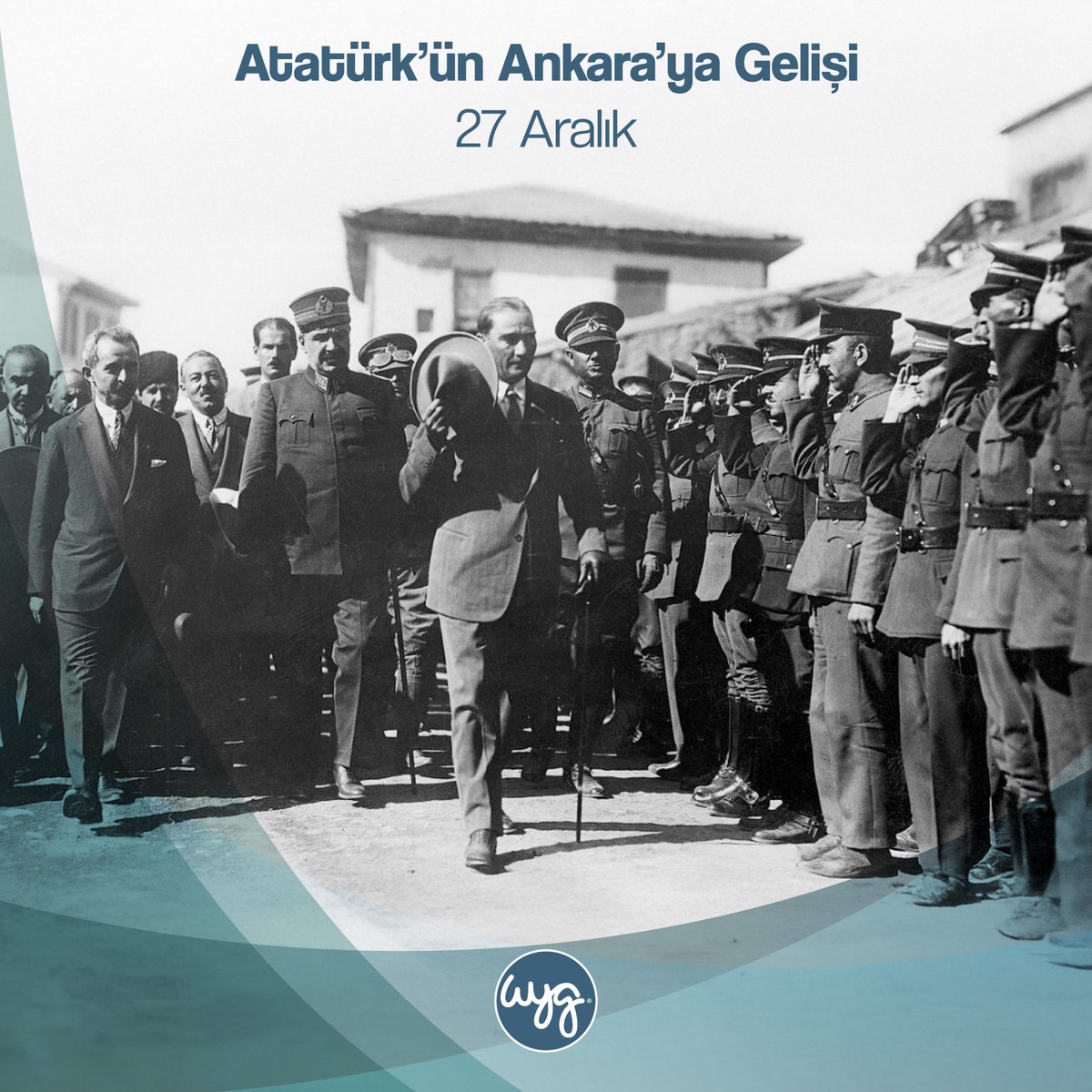 Mustafa Kemal Atatürk'ün, Ankara'ya gelişinin 105. yıl dönümü kutlu olsun.
 
Happy 105th Anniversary of Mustafa Kemal Atatürk's reaching Ankara.
 
 #AtatürkünAnkarayaGelişi