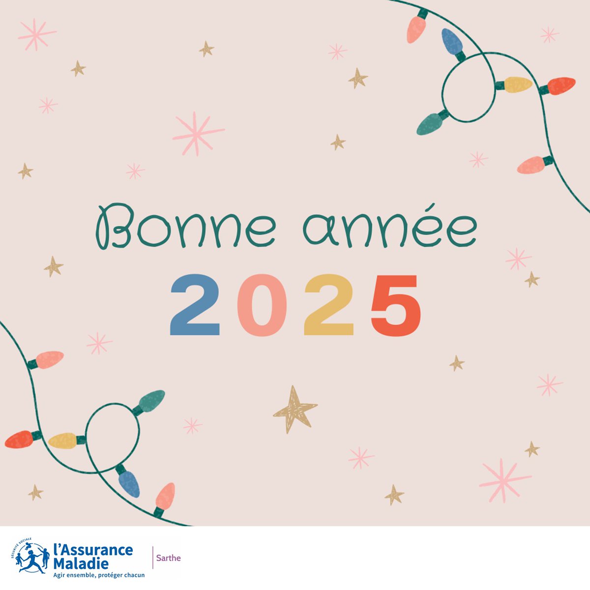 Bonne année à toutes et à tous ! ✨

Les équipes de la CPAM de la #Sarthe vous adressent leurs meilleurs vœux pour cette nouvelle année placée sous le signe de la #solidarité et de la #santé.

#FIERSDEPROTEGER