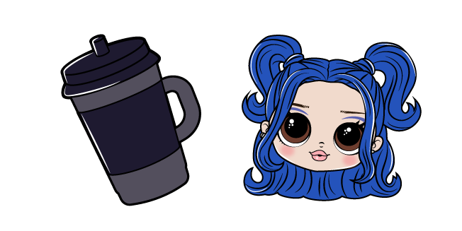 CustomCursor's tweet image. #MoonlightBB is one of the fashion dolls of #LOLSurprise! O.M.G. collection. A #fanart L.O.L. Surprise! cursor with Moonlight B.B. and her Black Cup is a perfect option for those who want a cute doll-like cursor instead of the standard one. #CustomCursor 
custom-cursor.com/collection/car…