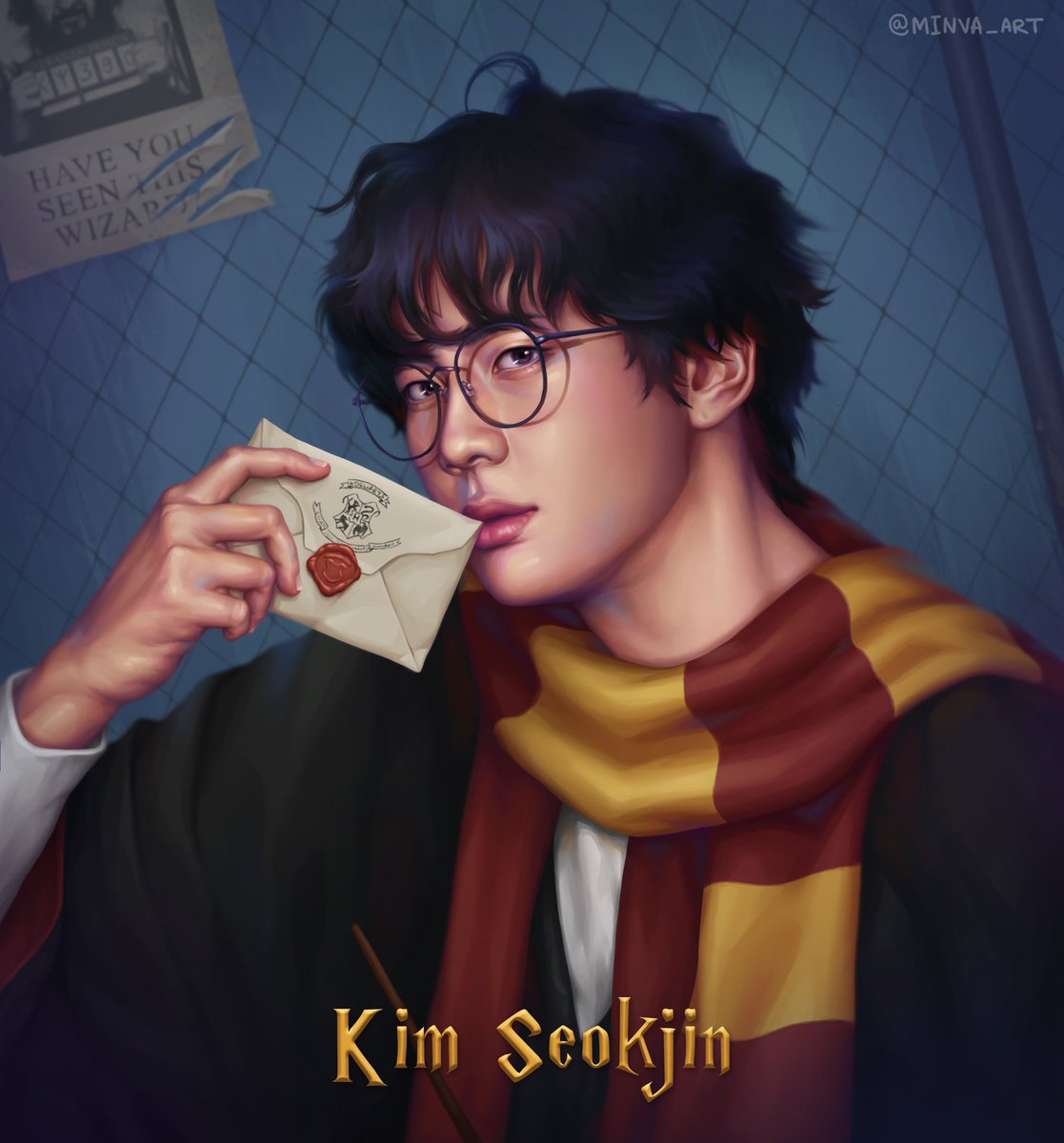 minva_art's tweet photo. Jin from HP universe 🪄

#kimseokjin #jin #bts #btsfanart #btsjin #kpopart #kpopfanart #jinbts #harrypotter https://t.co/zJDMPrnGF8