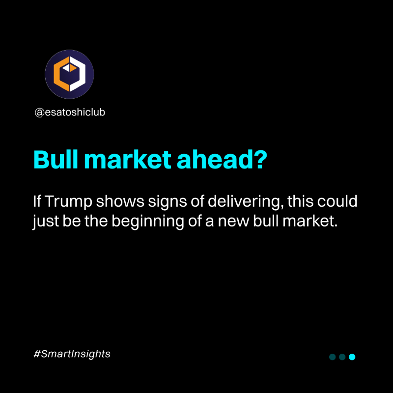 bitget's tweet photo. Is a new bull market on the way after the presidential inauguration? 🤔

See what @esatoshiclub has to say! 👉

#SmartInsights