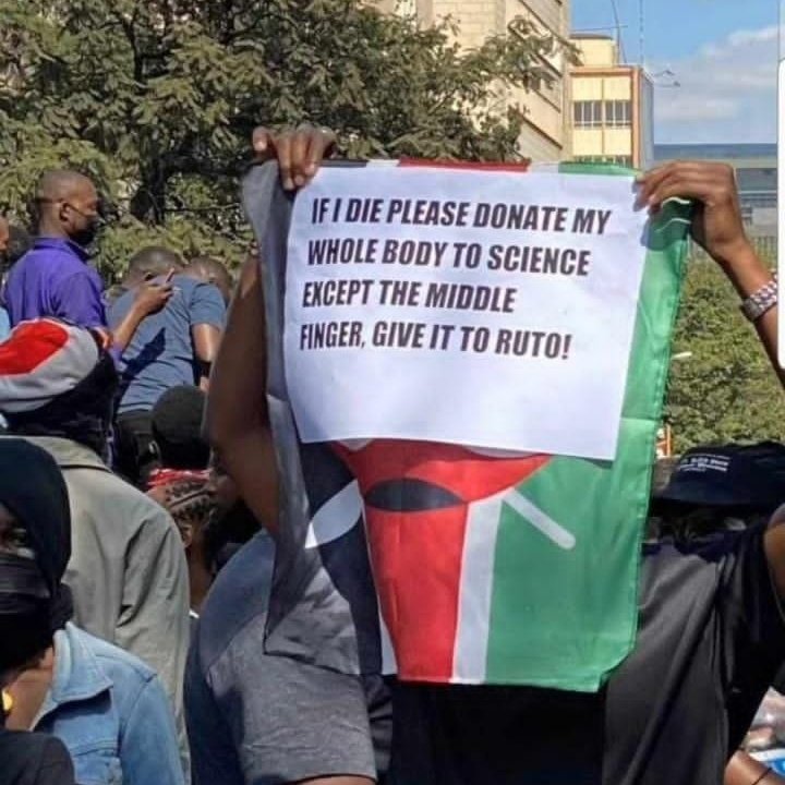 For killing and abducting the young and future of this country. 
#RutoLiesAllTheTime 
#RutoMustGoNow 
#StopAbductingUs 
#FreeKibetBull