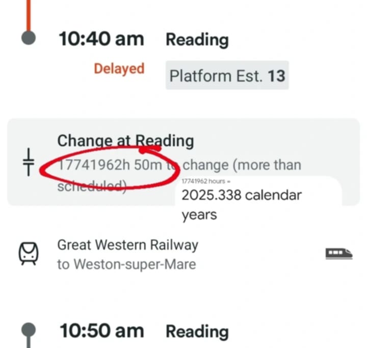 Any suggestions for what we do in our 2025 year long changeover? <a href="/thetrainline/">trainline</a> <a href="/station_reading/">Reading Station GWR</a> <a href="/GWRHelp/">GWR</a> <a href="/TfLAccess/">TfL Access</a> <a href="/BBC_Travel/">BBC Travel</a>