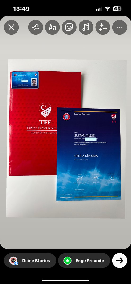 sultan_yildiz's tweet photo. Çok Şükür UEFA-A Diplomamız 🙏🔥💪🏼⚽️ https://t.co/lKAny3wOth
