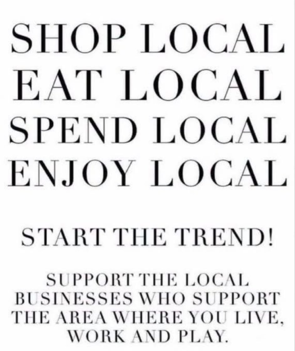 Buy local.