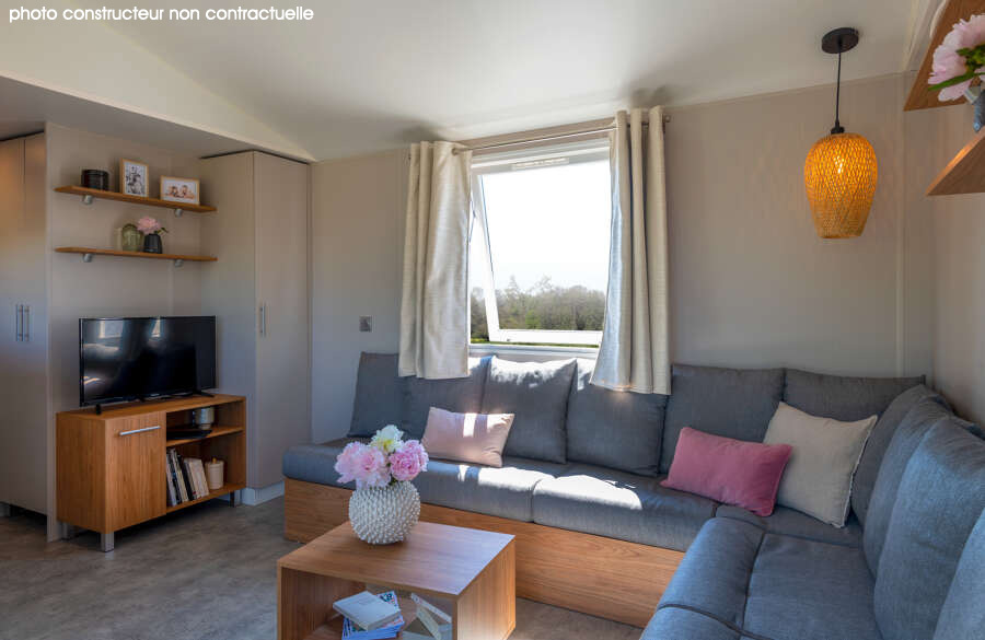 🌅 Vivez une expérience de luxe au cœur de la nature dans nos mobil-homes Grand Horizon ! ✨ *Photos constructeur, non contractuelles.
 estrl.co/2hOgpD1