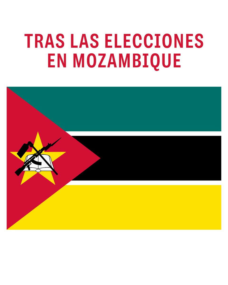 ⭕Con gran preocupación por lo que se está viviendo en Mozambique tras las elecciones, nos solidarizamos con la población y esperamos una salida pacífica del conflicto a través del diálogo para el restablecimiento de la paz, con pleno respeto a los derechos humanos.