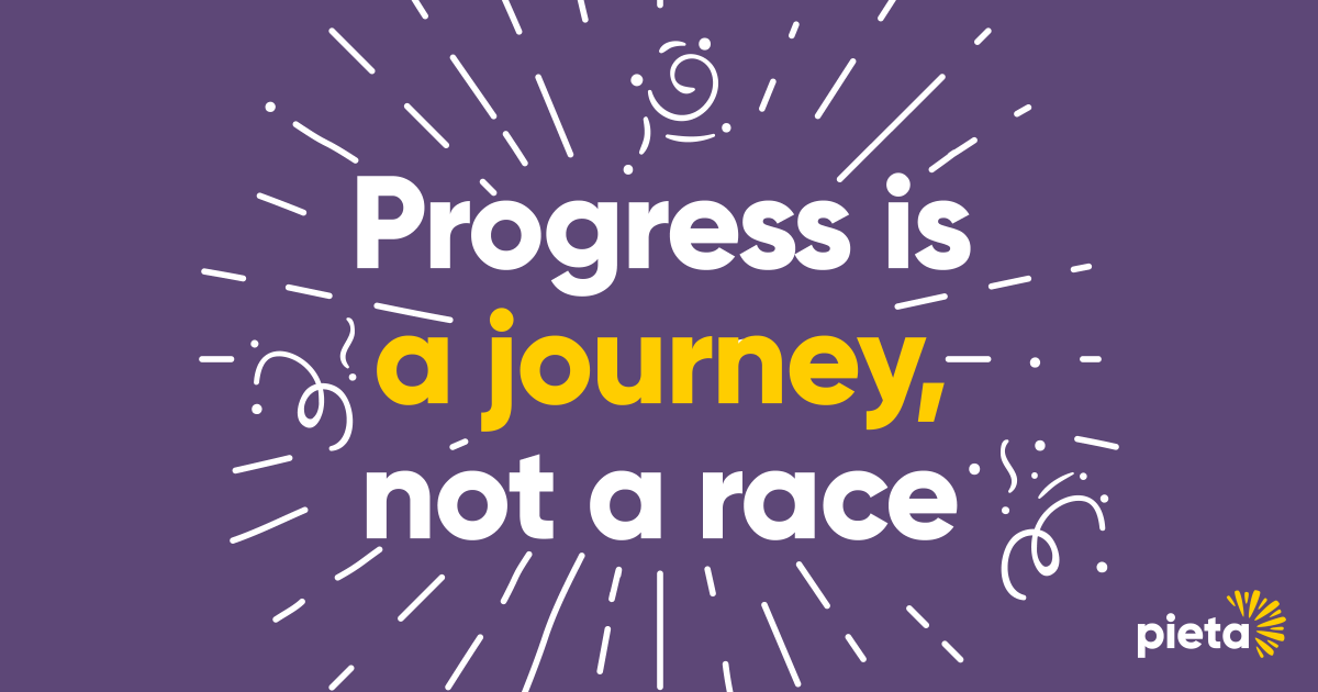 PietaHouse's tweet photo. As we head towards 2025, remember to be gentle with yourself and others. Progress is a journey, not a race. 💛 https://t.co/pqbkslI50h