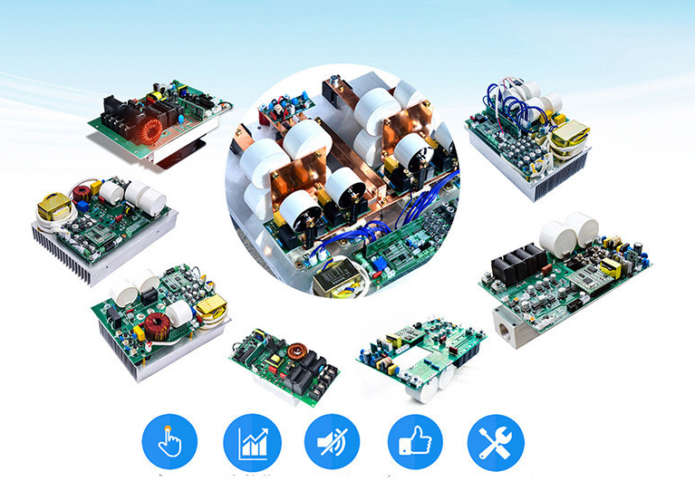 HitfarT's tweet image. 1, All 220V-1P and 380V-3P 3-15KW main circuit boards attached with aluminium sink and fan, which can be used directly. Others will need assembled with IGBT modules, rectifier bridge stacks, resonant capacitors, aluminium sink and fan and other electronics parts.

#PIDControl