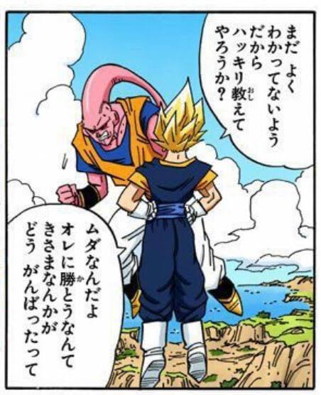 順序がユニークなベジットのこのセリフ
たま〜〜にネタにされる。
オレも好き 
