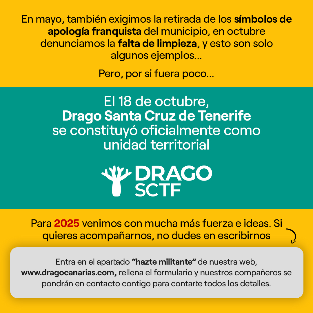 drago_canarias's tweet photo. Un año de trabajo en la capital tinerfeña da para mucho 💪 https://t.co/Vo4bM5ILpA