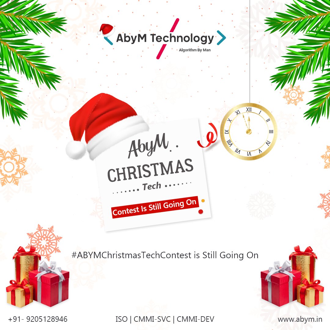 AbyMTechnology's tweet image. The #ABYMChristmasTechContest is Still Going on ! 🎄🎅
Go to pinned post , follow the rule and comment down the answer to win awesome rewards/gift voucher.
#AbyMTechnology #TechContest #ChristmasFun #Gifts #Giveaway #ABYMChristmasTechContest