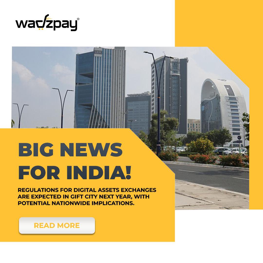 Big news for India! Regulations for digital assets exchanges are expected in GIFT City next year, with potential nationwide implications. Read more: ndtvprofit.com/crypto/cryptos… #tokenization #digitalassets #India #regulation