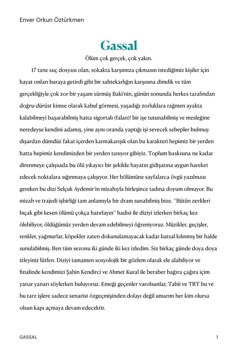 Öz. @<a href="/tabiiresmi/">tabii</a> #gassaldizi #Gassal