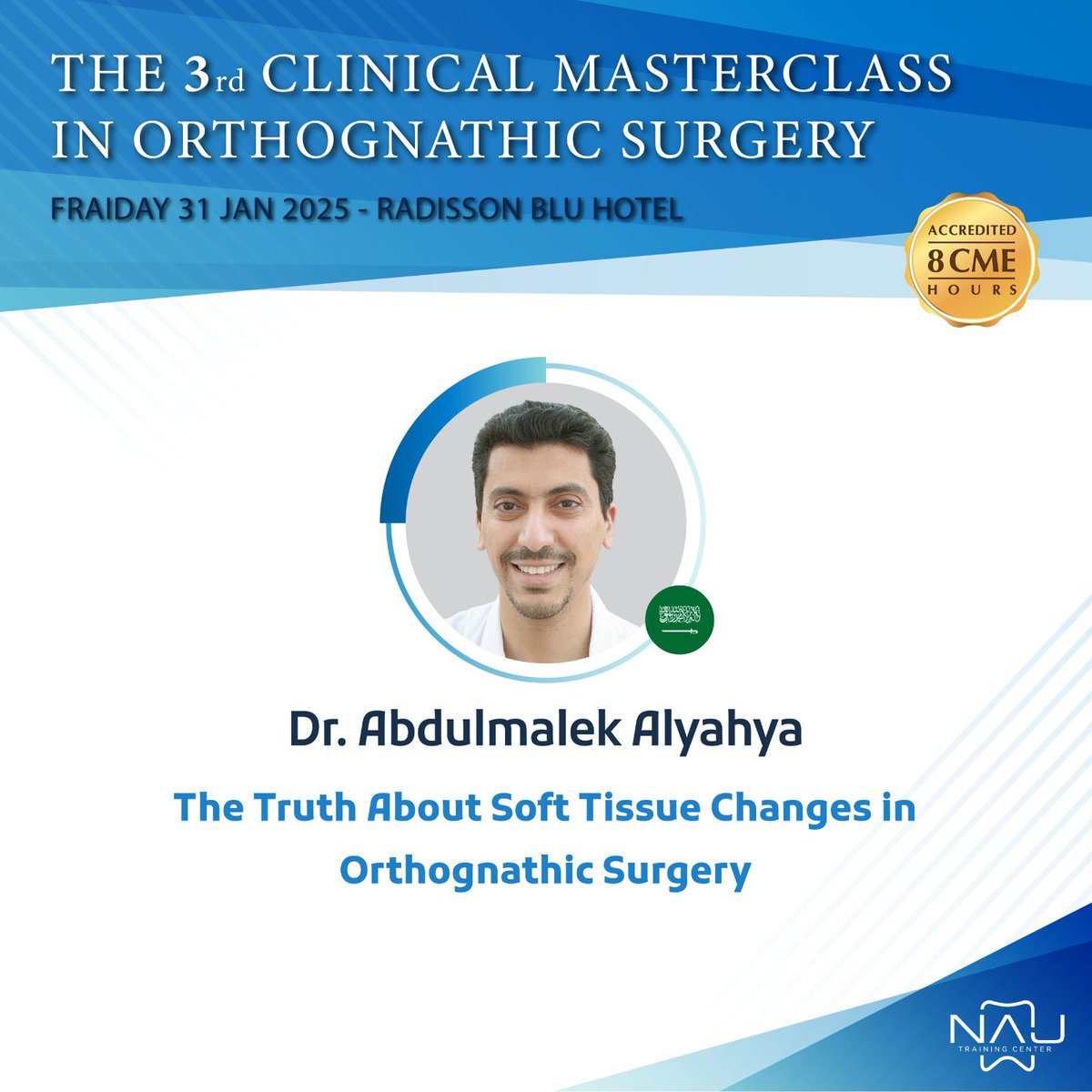 najtraining (@najtraining) on Twitter photo Speakers:
Dr. <a href="/nasseromfs/">د. ناصر العَسيري - جراحة الوجه والفكين</a>
Prof. @Baljandan
Prof. @ibradontia
Dr. @abdulmalek_y Speakers:
Dr. <a href="/nasseromfs/">د. ناصر العَسيري - جراحة الوجه والفكين</a>
Prof. @Baljandan
Prof. @ibradontia
Dr. @abdulmalek_y