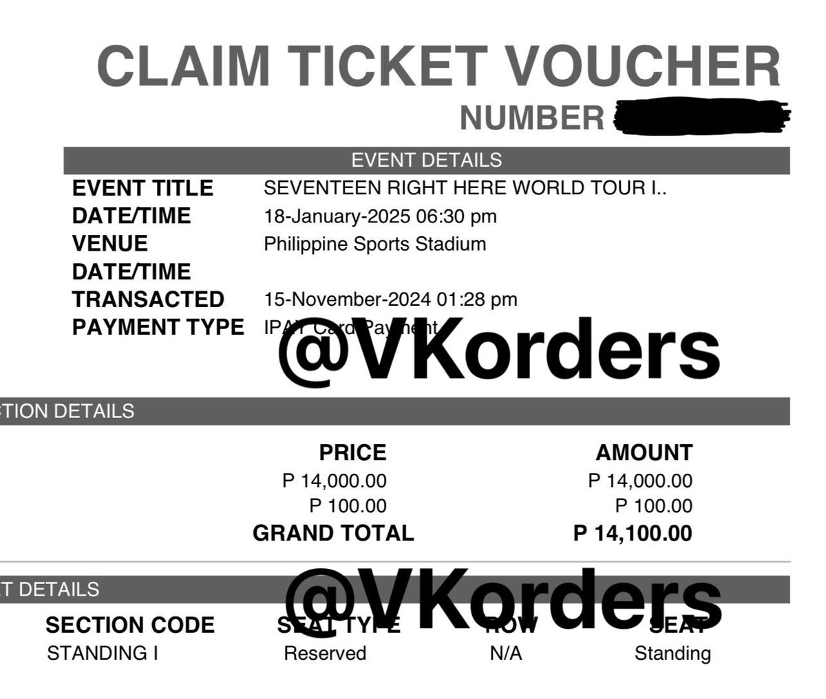 VKorders's tweet photo. wts lfb

Seventeen Right Here in Bulacan DAY 1
(1) Standing I 

Ticket secured: 
Gensale 1:28pm
Unclaimed

SRP
PAYO but can also do INSTALLMENT
can do meetup around metro manila

🏷️ svt wtb lfs rh concert ph tickets tix svtrh https://t.co/XIH3dBrcsF