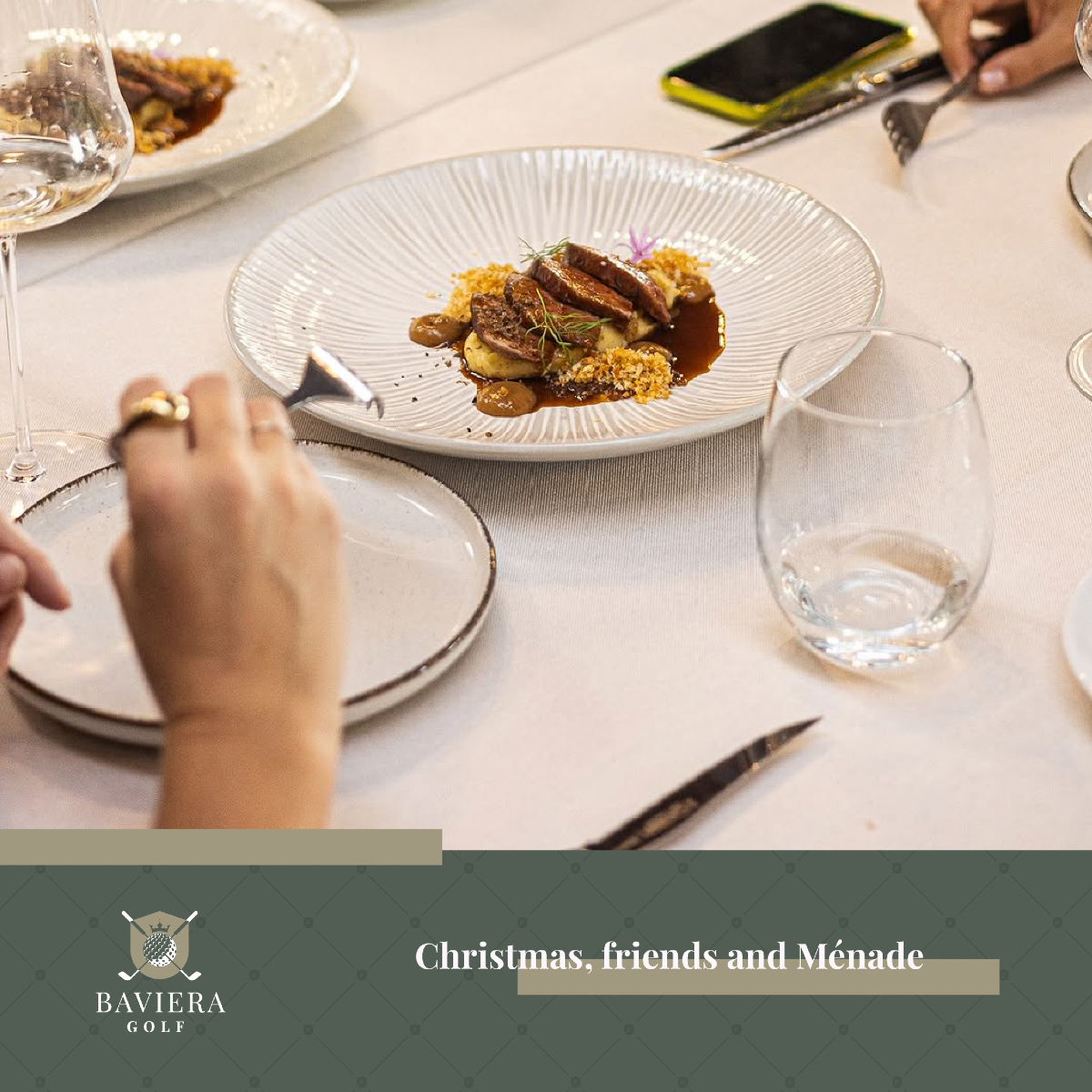 Celebrate Christmas at Baviera Golf! 🎄✨

The perfect combination for this festive season: Christmas, friends, and Ménade. Enjoy unforgettable moments surrounded by great company, a unique atmosphere, and the finest flavours.

🔗 Booking now: bit.ly/47t2NI2
