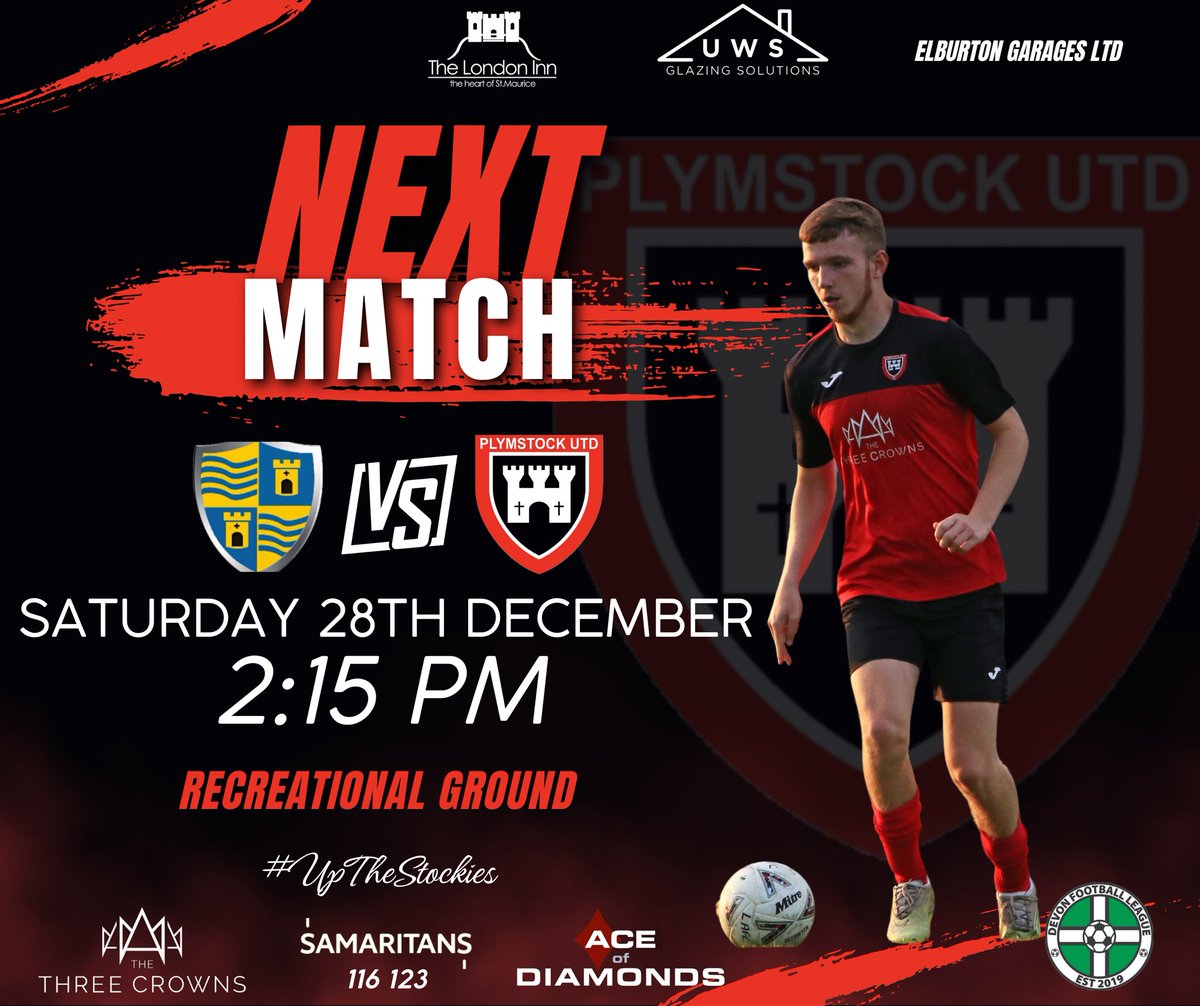 Plymstockutd's tweet image. Up next for the #Stockies is a trip to local rivals @BereAlstonFC tomorrow afternoon. 

#UpTheStockies

❤️🖤