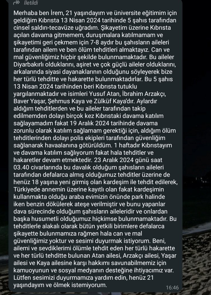 #sasa #altny #odine #onryt Bu çağrıyı paylaşalım. Kıbrıs’ta bulunan üniversiteler bazı gruplar tarafından özellikle tercih edilir. Orada yaşananları anlatmayayım. Anlaması gerekenler biliyordur. ⁦<a href="/RTErdogan/">Recep Tayyip Erdoğan</a>⁩ ⁦<a href="/erolozvar/">Erol Özvar</a>⁩ ⁦<a href="/AliYerlikaya/">Ali Yerlikaya</a>⁩ ⁦<a href="/HakanFidan/">Hakan Fidan</a>⁩