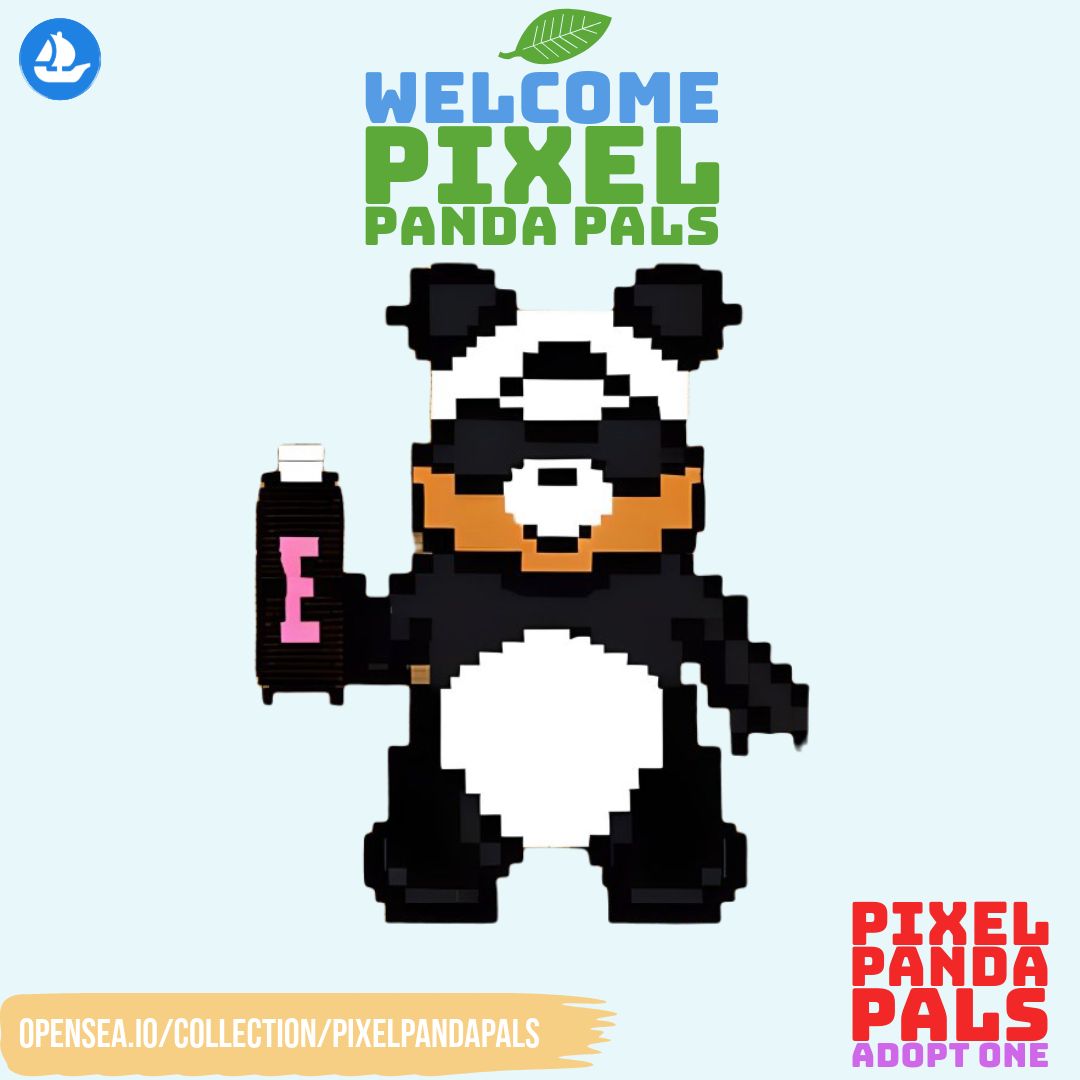 PixelPandaPals's tweet photo. 🐼 Unique, adorable, and yours to claim! Meet another one of our lovable Pixel Panda Pals.
#openseaart #pandas #giveaway #nft #nftart #nftcommunity #nftartgallery #nftmarketplace #design #art #pixelart #elon_musk #Trump #maga #doge #AZUKI #PixelPandaPals #PENGU https://t.co/XGg50McRT5