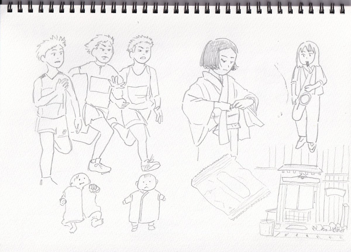 aya_hashimt's tweet photo. 産んで1、2ヶ月は、iPadを使わずスケッチブックに鉛筆で。産後でも描きたいと思うのだから、やはり好きなお仕事。
今年もたくさんお仕事をさせていただき楽しかったです！関わってくださる皆様、ありがとうございます。来年もがんばります。ぜひお誘いください！
#イラストレーター #はしもとあや https://t.co/DHiQog43B2