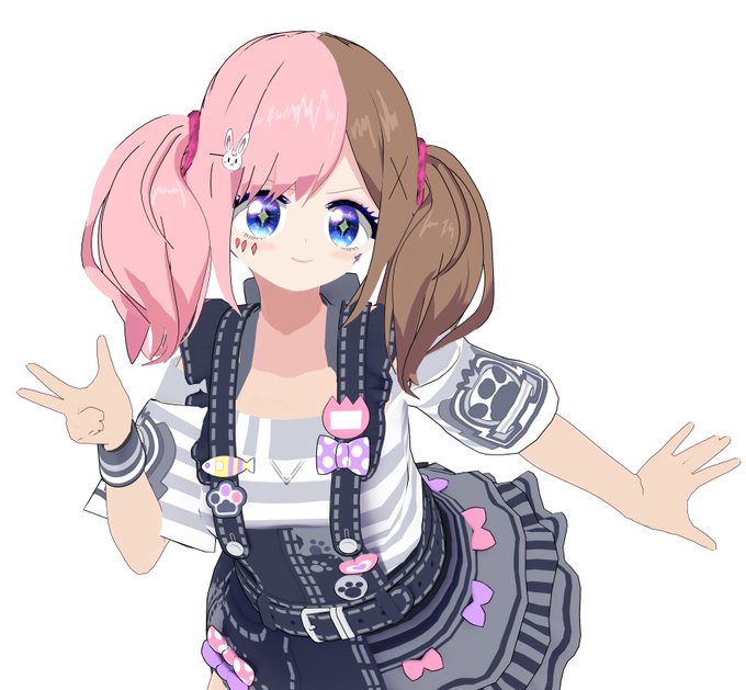 3Dモデル、前作ったのが3年前なので顔が全然ちゃうのよね……
まあこっちも可愛いんだけども!

重い腰をあげて3Dモデルまるまる作り直したので、えっちなお洋服とかいっぱい着れるぞ～～!! 