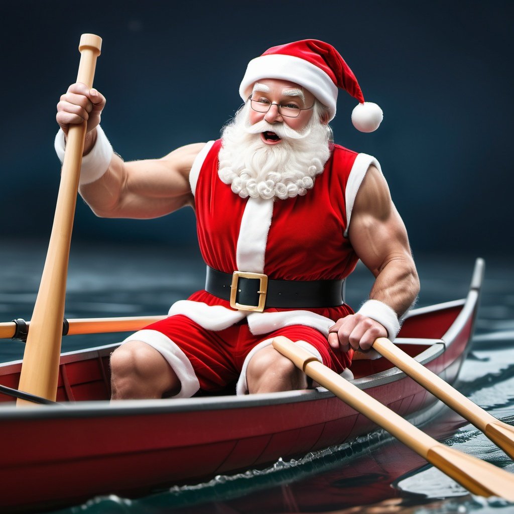 Sordera creativa al escuchar:
- ¡Ama! ¡Papá Noel y los remos!
E imaginarme al barbudo del Polo Norte con bíceps marcados en una trainera roja gritando: ¡Arraun! (En lugar del característico: ¡Jo, jo, jo!
Quizás así hubiera tenido más éxito en Euska Herria...
#metrocuento