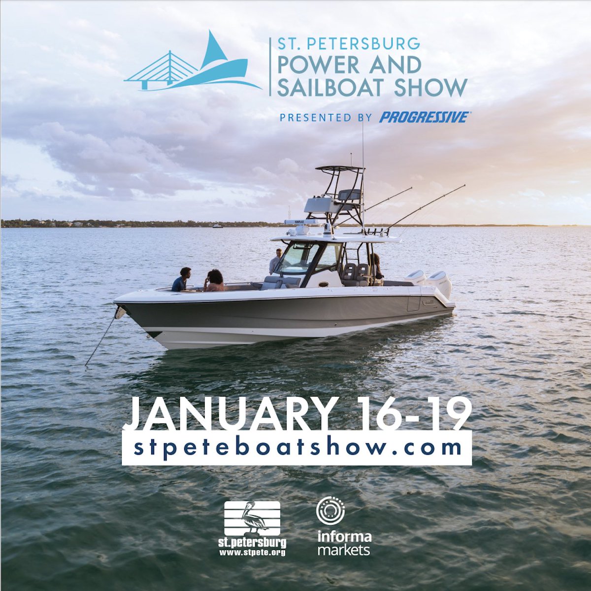 Mark your calendars! 🛥️ The St. Petersburg Power &amp; Sailboat Show returns January 16-19, 2025!

🔗 Buy tickets: bit.ly/49GJgpT

#StPeteBoatShow #StPeteBoatShow2025
