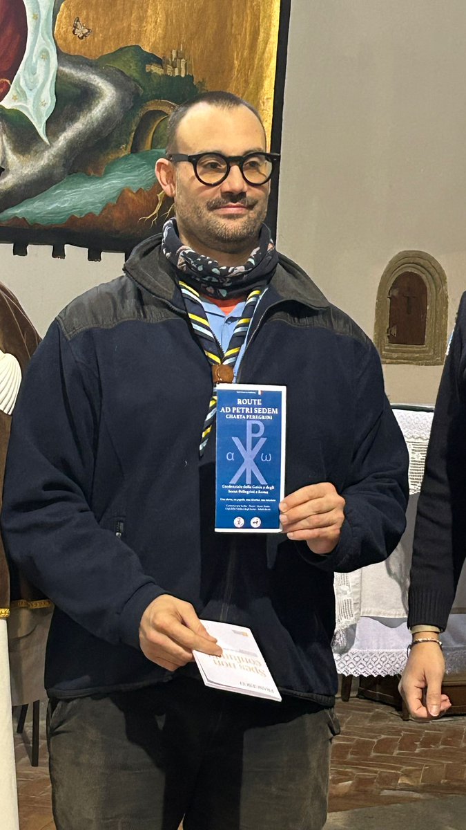 CompSanGiorgio's tweet image. RAPS CAMMINO DEL NORD. OGGI PRIMA PARTENZA DA VITERBO. Mario Luzio, Capo Clan Agesci di Rimini, ha aperto per primo il Cammino.
⚜️☘️✝️ sangiorgiocomp.org