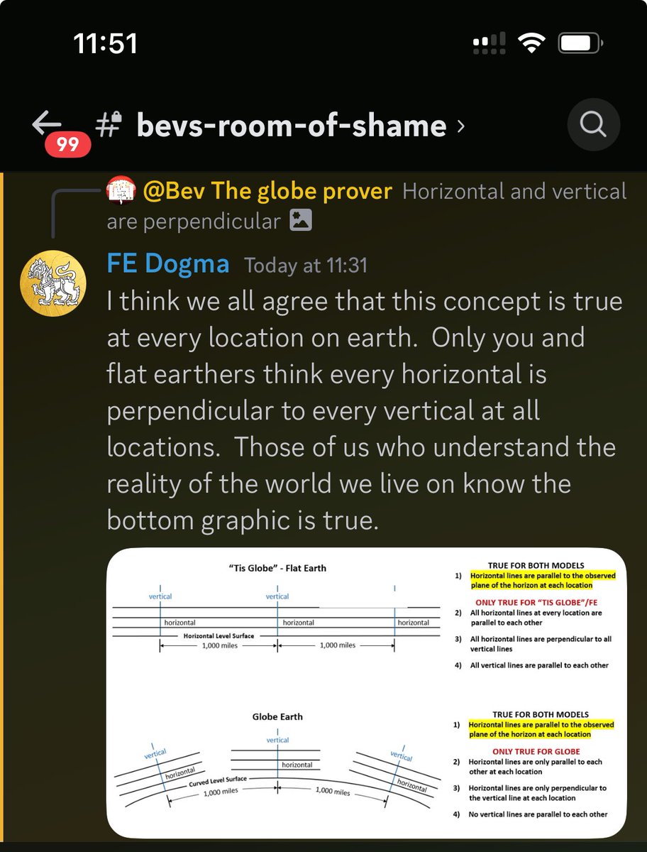 try_thinking's tweet photo. Is this true, is there only me that knows that horizontal and vertical are perpendicular?
It’s not just a #flatearth thing is it? #TryThinking #OnTheLevelDiscord https://t.co/Xjl0K1HP2i https://t.co/7sQINjG9tq
