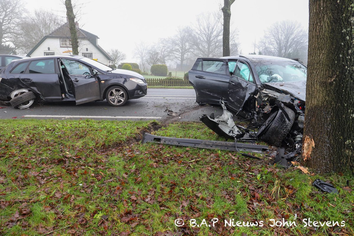 Ongeval Porsche op Arnhemseweg Beekbergen