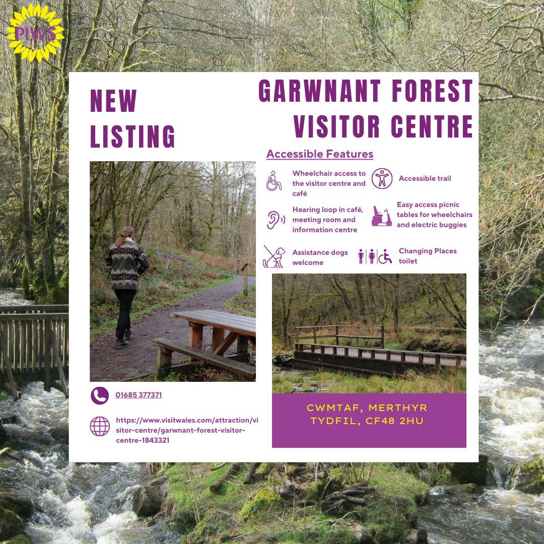 PiwsCymru's tweet photo. New Listing: Garwnant Forest Visitor Centre 

Discover the beauty of the outdoors at Garwnant Forest Visitor Centre, located just off the A470 on The Cambrian Way. Perfect for a stop-off to enjoy:

Learn more and plan your visit: Garwnant Forest Visitor Centre

#AccessibleWales https://t.co/JwUHRuhiwq