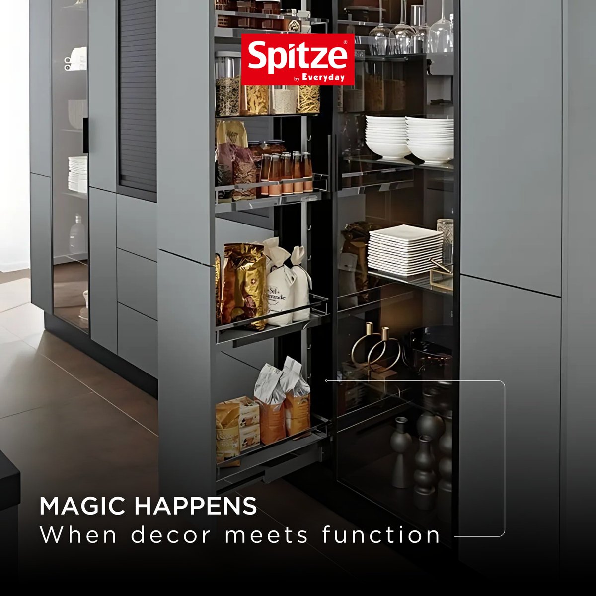 SpitzeEveryday's tweet image. Your kitchen, where elegance meets efficiency—designed to inspire every moment
 
Creating spaces that embrace easy living. Click the link in our bio to discover more.
 
#spitze #pantryunit #glassprofiles #modernkitchen #modularsolutions #storagesolutions #smarthome #spitze