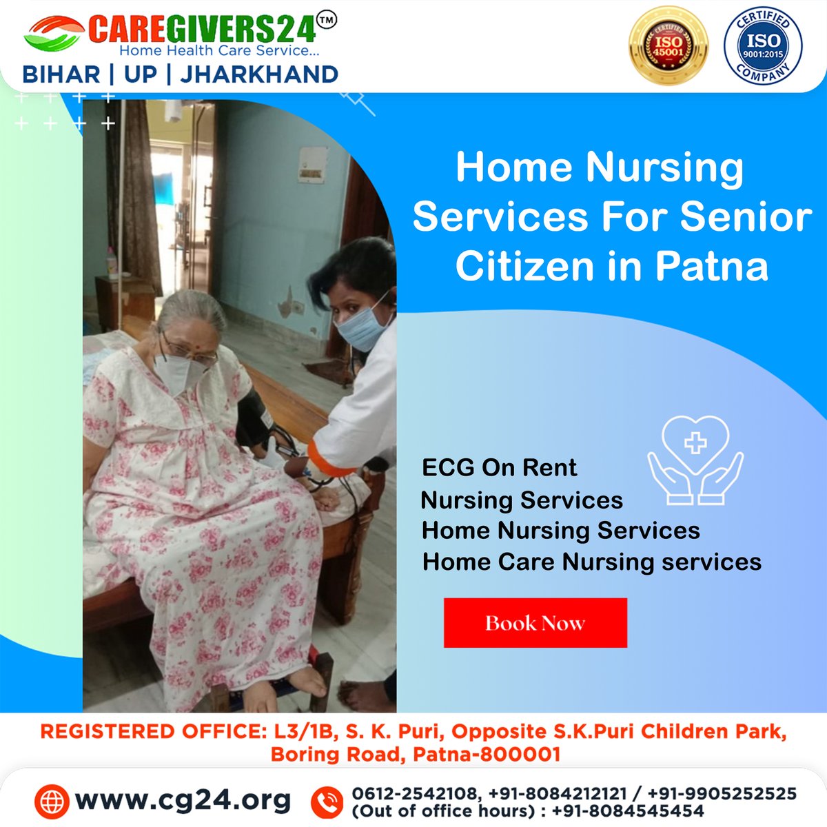 ShazadH28640557's tweet photo. https://t.co/3WmrgqWs0x
Compassionate home nursing services for senior citizens in Patna health, and dignity for elderly loved ones in the comfort of home.
#CareGiver24 #BiPAPMachine #Rentals #Patna #RespiratorySupport #CGCare #HealthcareRental #BreatheEasy #nursinghomecare https://t.co/kUPvuq7wAq