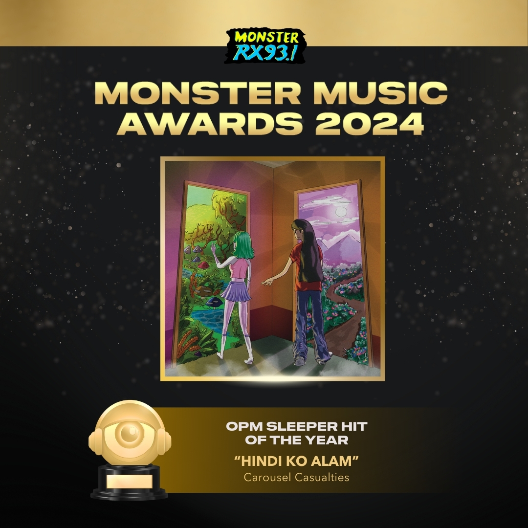 RX931's tweet photo. Presenting OPM’s finest, the first #MonsterMusicAwards winners! 🎙️ 

OPM Sleeper Hit of the Year - "hindi ko alam" by @carouselcslts
Concert Series Performer of the Year - @TheRidleysMusic
#IndieGround Song of the Year - "Latest Flame" by @josemiguelsings 
#RX931 https://t.co/0W24ghToh7