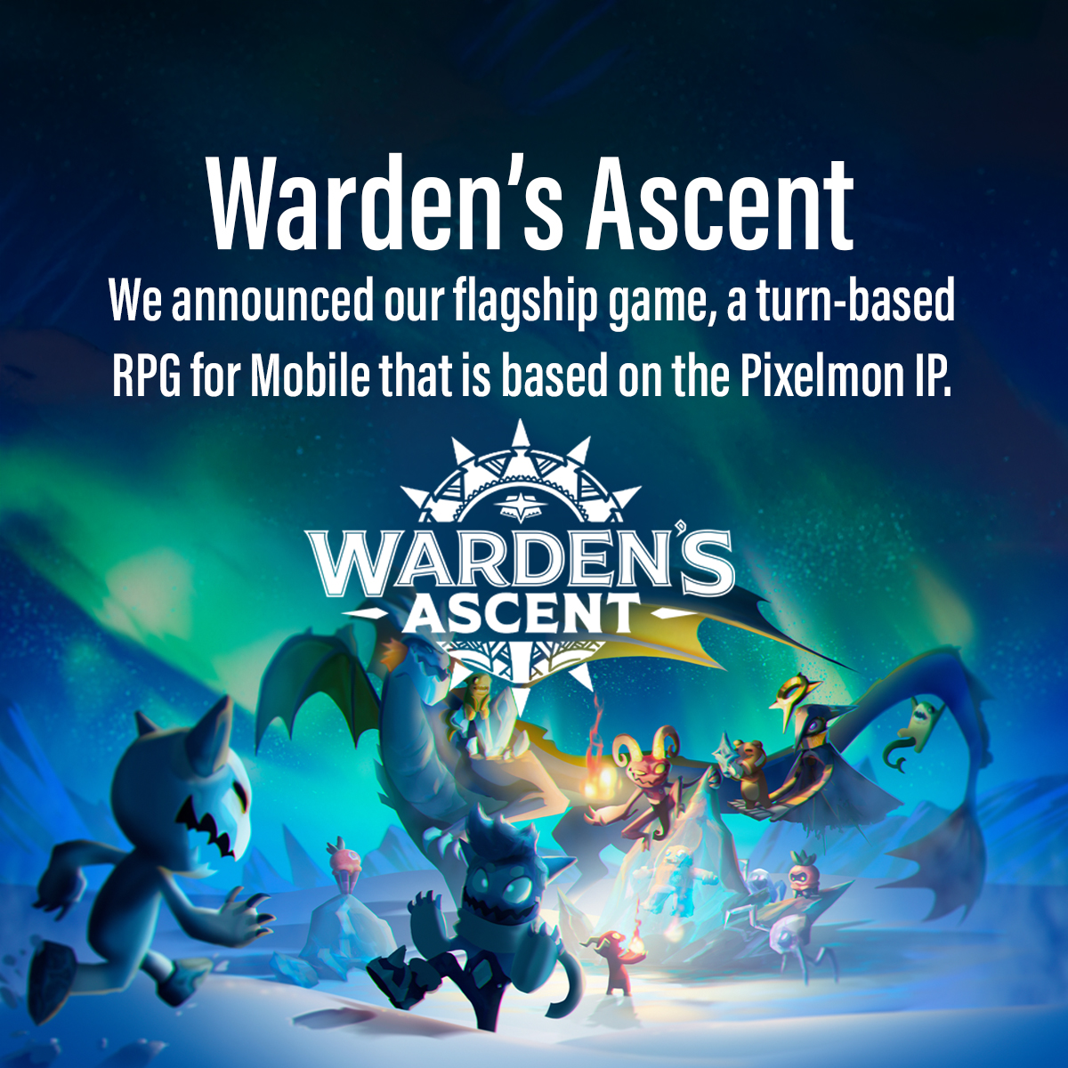 monprotocol's tweet image. Our flagship turn-based mobile RPG set in the @Pixelmon universe, @wardensascent, was announced.

The journey begins in 2025.