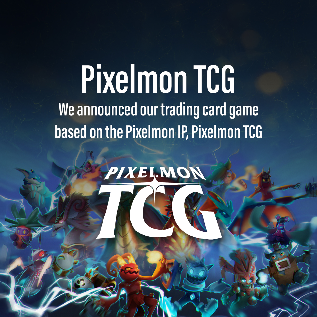 monprotocol's tweet image. We announced @PixelmonTCG, where captivating creatures come alive in the first trading card game of the @Pixelmon universe.