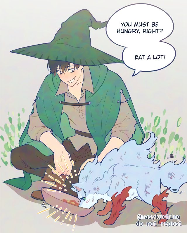 The witch and the monster he found 
