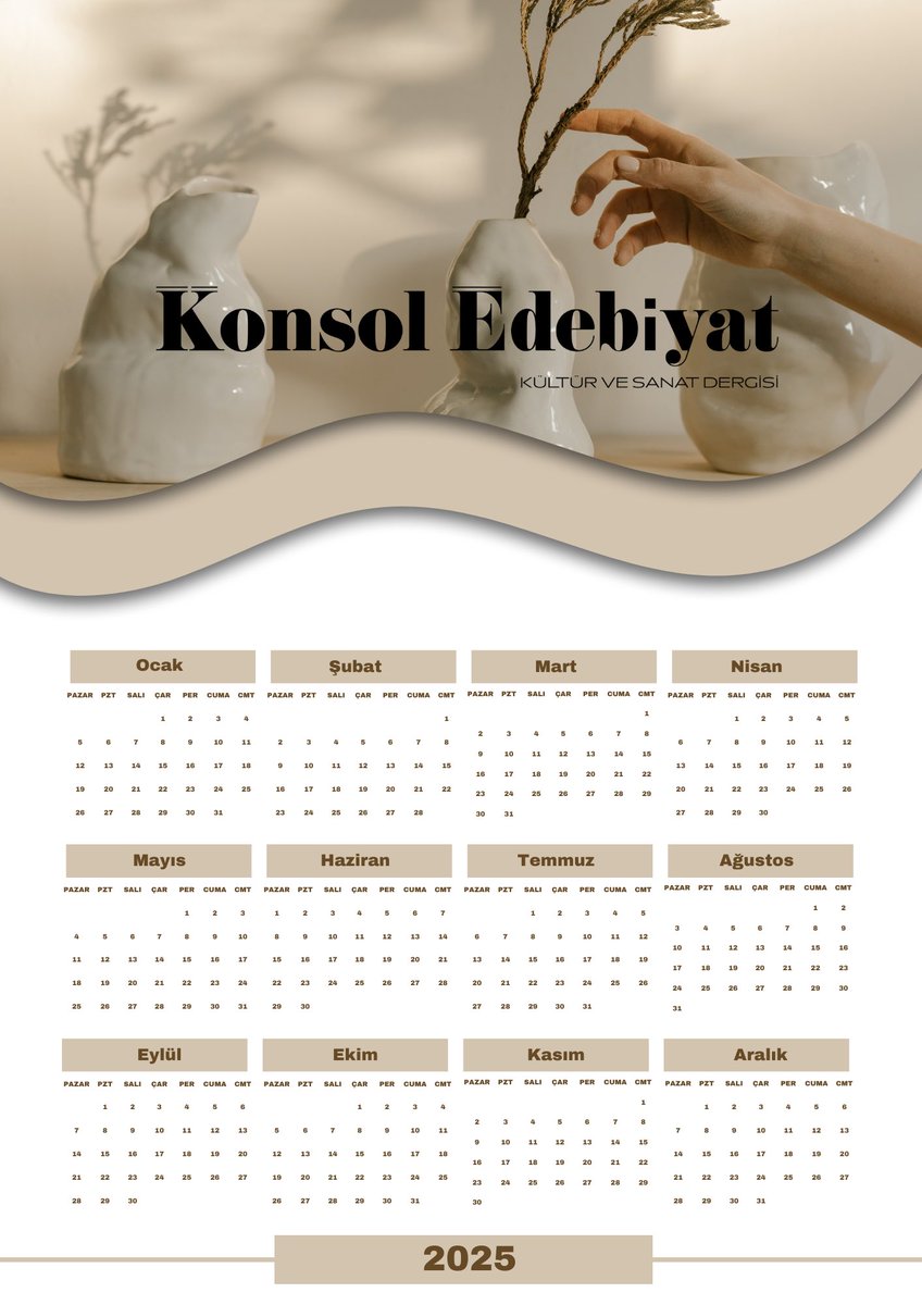 Yeni yıl yaklaşıyor. Konsol Edebiyat’lı takvim isterseniz buyrun.