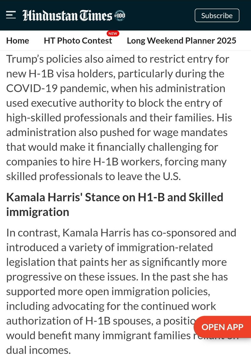 blackdetta's tweet image. Just so we're all CRYSTAL clear

Everything vivek is talking about in regards to indians and H1-b visas

kamala harris absolutely agrees with &amp;amp; would have pushed had she won the presidency

BOTH of them are top caste east indians that are funded by the soros family for globalism