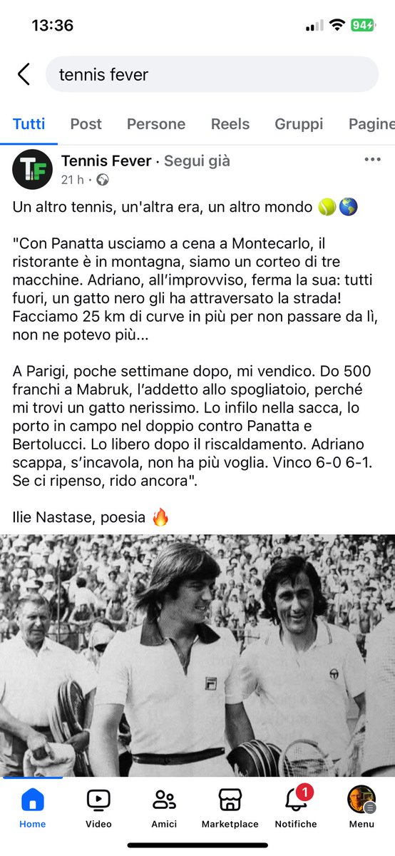CateniAndrea's tweet image. #tennis su tennisfever altro tennis altro mondo sltri personaggi. #panatta #Nastase