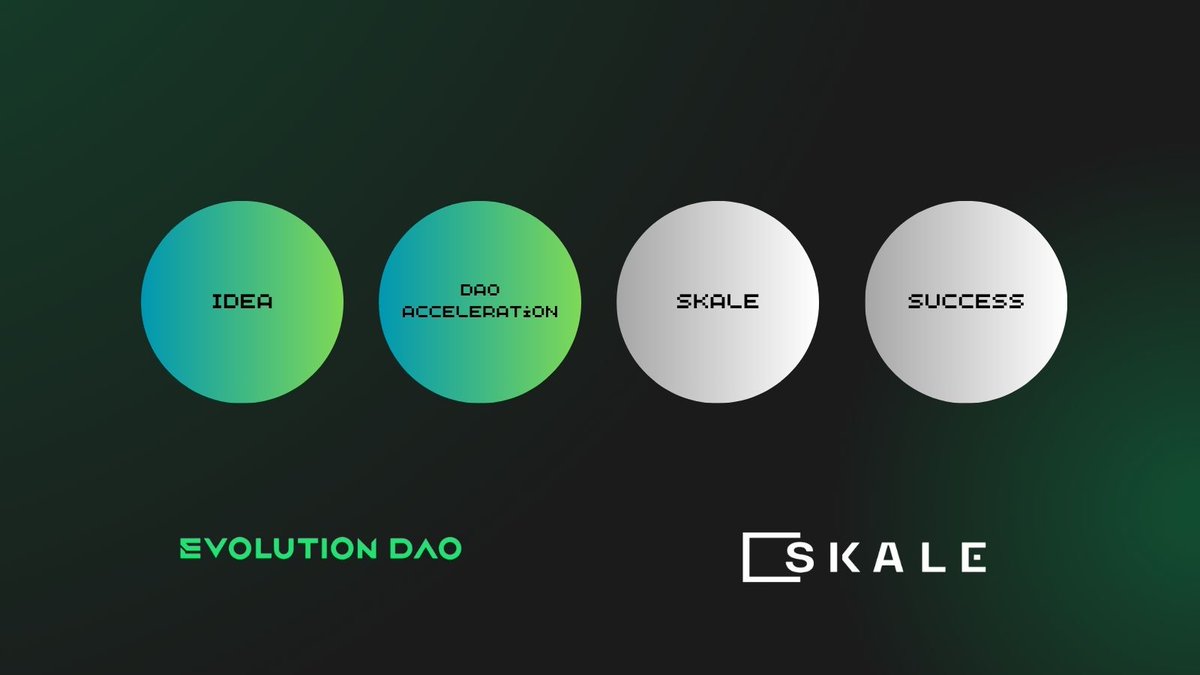 Evolution_DAO's tweet image. Scaling isn’t a challenge when you partner with Evolution DAO.
From DeFi to gaming, we accelerate projects that use @SkaleNetwork&apos;s infinite scalability to achieve their goals faster.
Let us help you grow: forms.gle/aMV8mmvb2jjsqF…
#ScaleWithEvolution #ScalableDApps #Web3Startups