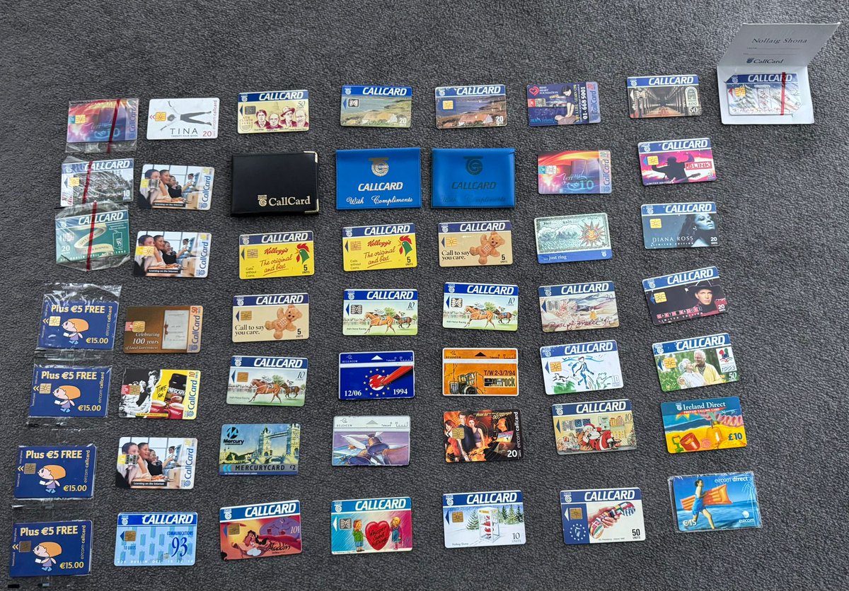 Just before Christmas I met a dear friend who worked in P&amp;T, Telecom Eireann, Eircom then Eir. He kindly gifted these to me for my Callcard collection. 😍🥳😍 #Callcard #Callcards #CallcardCollecting #TelecomEireann #Eircom #Eir #Phonecards #PhonecardCollecting