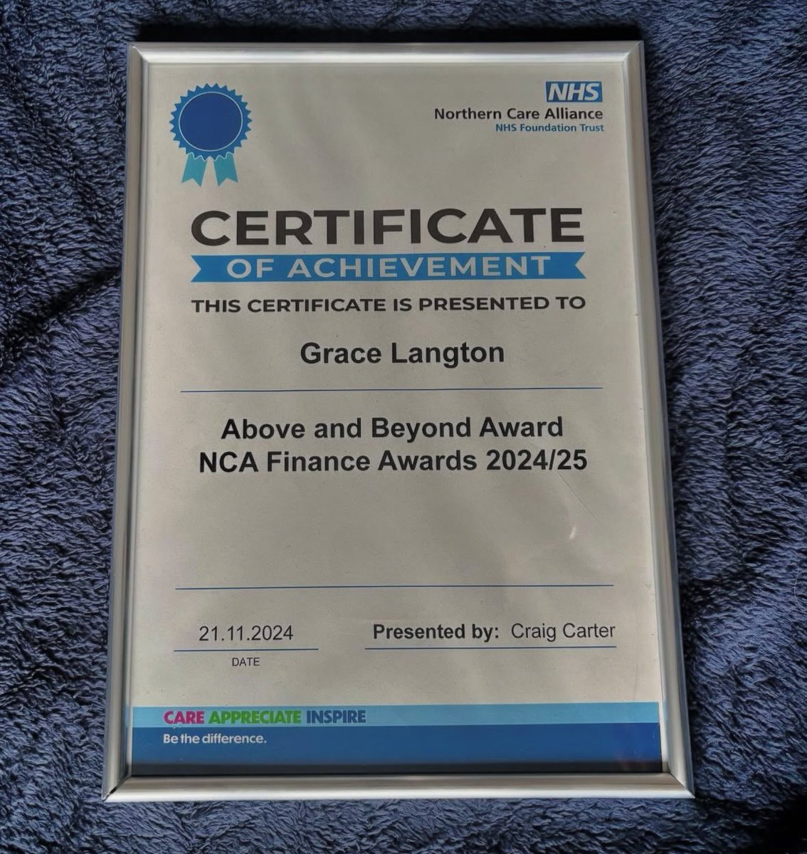 Grace Langton (@gracie_langton) on Twitter photo How could I forget to post about this?! 🧐 NCA Finance Award Winner 🏆<a href="/NCAlliance_NHS/">Northern Care Alliance NHS Foundation Trust (NCA)</a> #grateful #aboveandbeyond How could I forget to post about this?! 🧐 NCA Finance Award Winner 🏆<a href="/NCAlliance_NHS/">Northern Care Alliance NHS Foundation Trust (NCA)</a> #grateful #aboveandbeyond