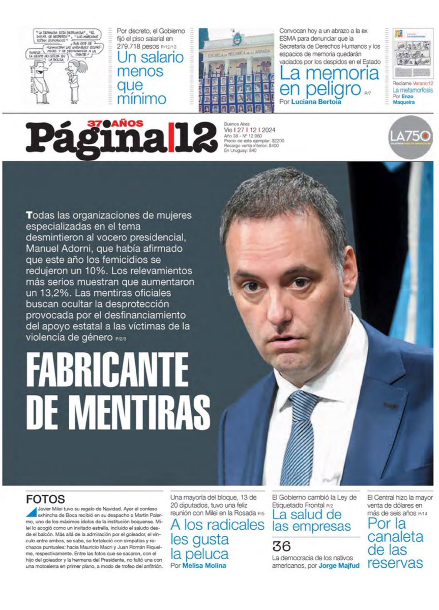 Manuel Adorni tweet media