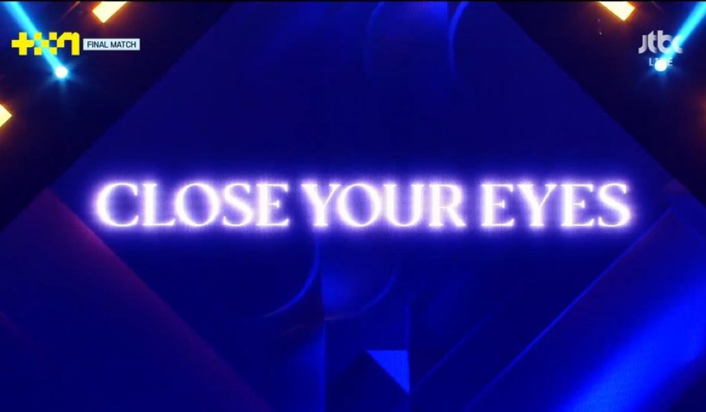 kchartsmaster's tweet photo. Project 7 group will be named ‘Close Your Eyes’. https://t.co/LKVNXQBvBv