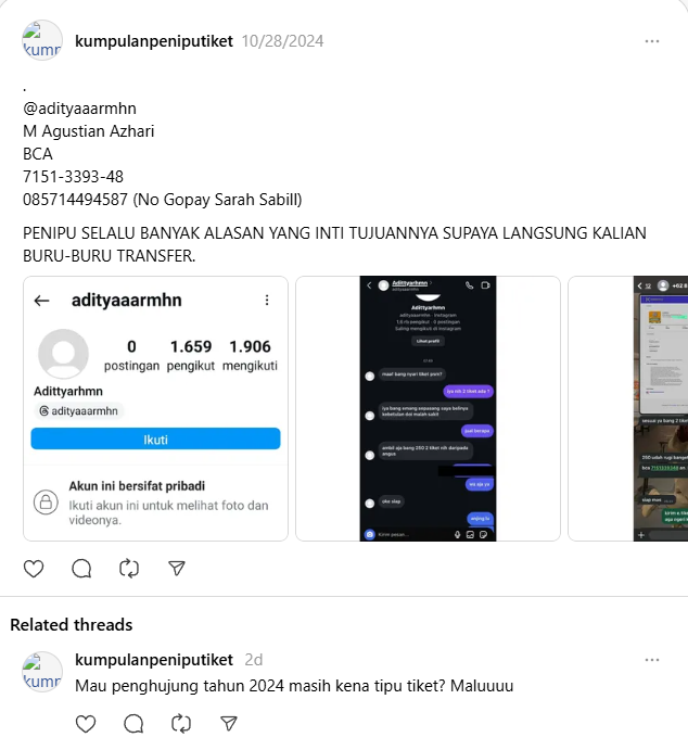 fredicksinaga's tweet photo. @euphorizzle Raja ko penipu 🤣🤣🤣 https://t.co/8LR67dNNli