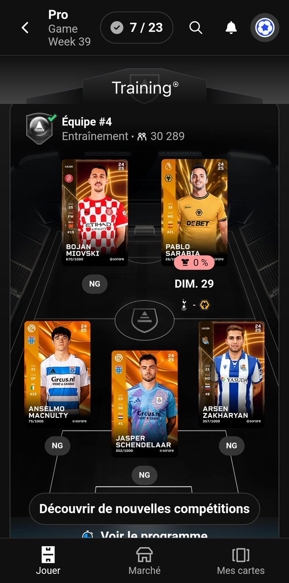 DPronobingo's tweet image. #Sorare

PENSEZ À BLINDER VOS ÉQUIPES DE TRAINING 👋

L&apos;XP c&apos;est important, un jour vous me remercierez 😏